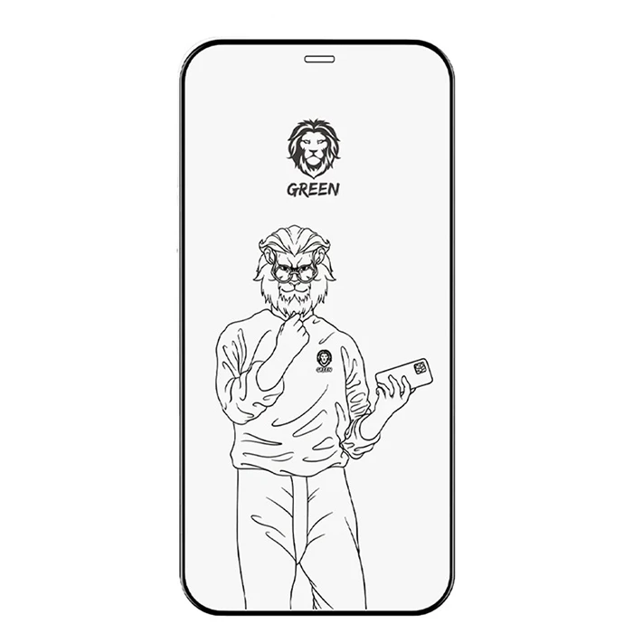 محافظ صفحه نمایش گرین لاین مدل 9H steve مناسب برای گوشی موبایل اپل iphone 13 pro